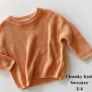 Nwt dotdotsmile chunky knit sweater size 3/4